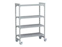 CAMBRO キャンブロ 【代引不可】540ベンチ移動カムシェルビングセット 1380×H1500 4段(3)