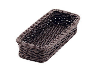 Todai トーダイ PPカトラリーバスケットダークブラウン 大　4人用CB-011-DBR