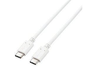ELECOM エレコム 【3個セット】 エレコム USB2.0ケーブル(認証品、USB Type-C(TM) to USB Type-C(TM)) U2C-CC5PC20NWHX3