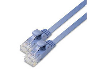 ELECOM エレコム 5個セット エレコム LANケーブル/CAT6/フラット/2m/ブルー LD-GF2/BU2X5