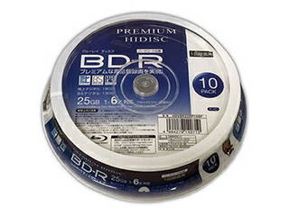 HIDISC 20個セット HIDISC BD-R 1回録画 6倍速 25GB 10枚 スピンドルケース HDVBR25RP10SPX20 HIDISC 20個セット HIDISC BD-R 1回録画 6倍速 25GB 10枚 スピンドルケース HDVBR25RP10SPX20
