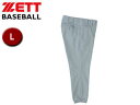 ゼット ZETT BU508-1300 ユニフォームパンツ(レギュラーパンツ) 【L】 (シルバー)(4)