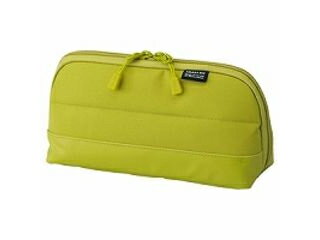 LIHIT LAB./リヒトラブ ワイドオープンペンケース グリーン A-7688-6