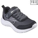 SKECHERS/スケッチャーズ 【ジュニア】スケッチファスト ソーラースクワッド【19cm】【チャコール/ブラック】 403879L