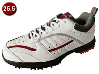 LEZAX/レザックス ユーエスアスリート ゴルフシューズ 25.5cm ホワイト USSH-0591