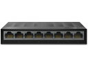 TP-Link ティーピーリンク 8ポートギガ 10/100/1000Mbps デスクトップスイッチ プラスチック製筐体 壁掛け可能 3年保証 LS1008GJP(2)
