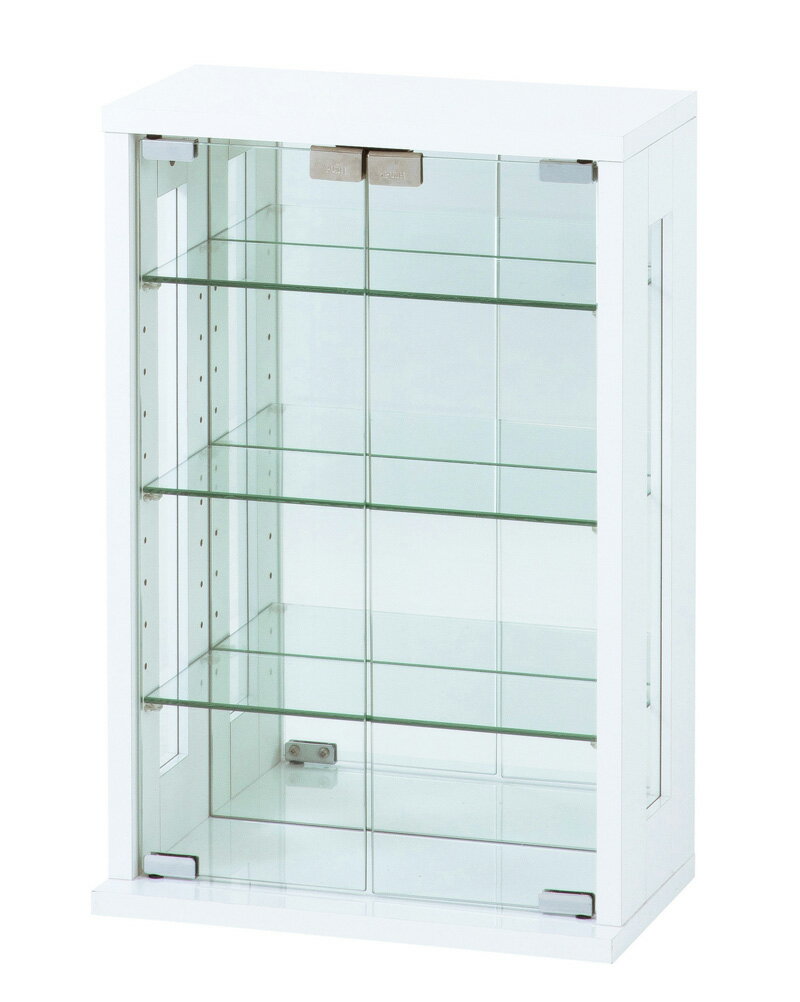 KUROSHIO クロシオ 幅40×奥行20×高さ60cm 卓上コンパクトコレクションケース 縦型 27060 ホワイト 同梱注文不可 カード払い限定 沖縄・北海道・離島お届け並びに時間指定不可