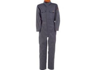 KAJIMEIKU カジメイク T／C長袖つなぎ服　チャコールグレー　M／6609-74-M