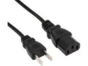 ainex アイネックス AC電源ケーブル 極細ストレートタイプ 0.5m ACP-05S-BK(2)