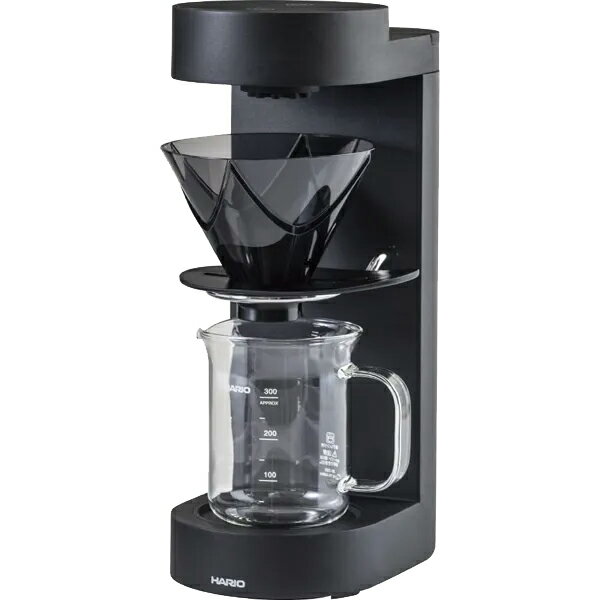 HARIO ハリオ EMC-02-B　MUGEN Coffee Maker　V60ドリップ式コーヒーメーカー 粕谷バリスタのオリジナルレシピのコーヒーをコーヒーメーカーで再現します。 シャワー式の抽出口でコーヒー抽出に理想的な注湯方式を再現。