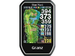 ゴルフ用GPS ショットナビ ショットナビ ゴルフ用GPSナビ Granz ブラック GranzBK