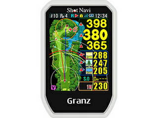 ゴルフ用GPS ショットナビ ショットナビ ゴルフ用GPSナビ Granz ホワイト GranzWH