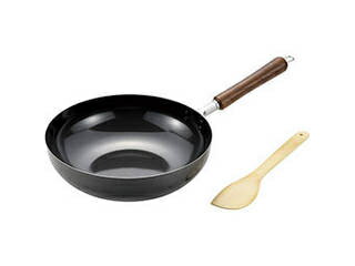 よこやま よこやま 燕熟の技 共柄いため鍋28cm 竹べら付き EJTP-500