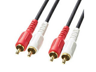 サンワサプライ 【5個セット】 サンワサプライ オーディオケーブル KM-A4-100K2X5