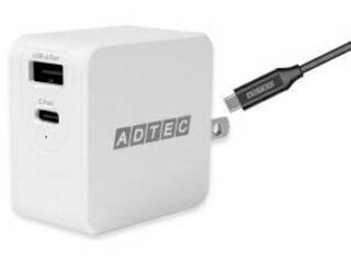 ADTEC ɥƥå PD3.0 Ŵ 65Wб Type-C֥륻å ۥ磻 APD-A065AC-wC-WH