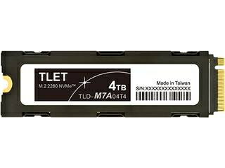 LEȥ졼ǥ M.2 2280 ҡȥդ¢SSD TLD-M7A꡼ 4TB PCle Gen4x4 TLD-M7A04T4BA