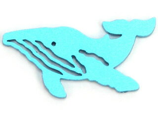 【納期約3週間かかります】 Fisheye フィッシュアイ 40328(ブルー)　うみキャラプレート ザトウクジラ　HALF+ ハーフプラス