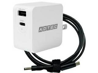 ADTEC ɥƥå PD3.0 Ŵ 65Wб K50֥륻å ۥ磻 APD-A065AC-wK50-WH