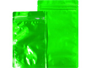 SEINICHI 生産日本社 「ラミジップ」 アルミカラースタンドタイプ 緑 200×140+41 (50枚入) AL-1420GR