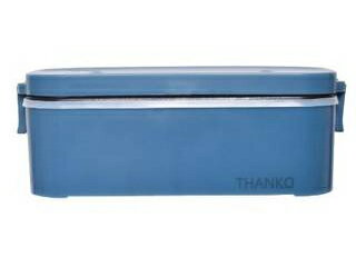 THANKO/サンコー おひとりさま用超高速弁当箱炊飯器 TKFCLBRC-BL 藍