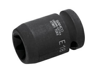 BAHCO バーコ 1/2in. インパクトソケットE12トルクスヘッド K7801TORX-E12