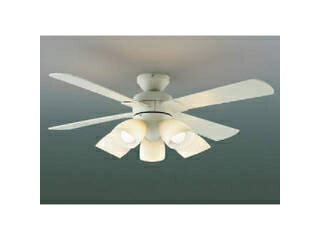 KOIZUMI/コイズミ照明 【代引不可】住宅・店舗用照明 非調光 電球色LED付き 薄型インテリアファン 8畳..