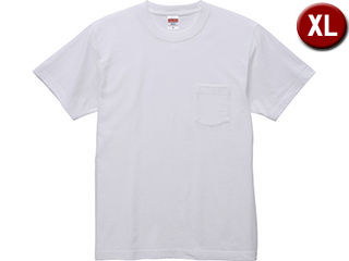 United Athle/ユナイテッドアスレ 5.6オンス ハイクオリティー Tシャツ（ポケット付） XLサイズ (ホワ..