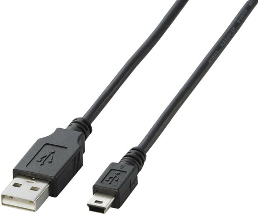 ELECOM エレコム USB2.0ケーブル A-miniBタイプ/5.0m(ブラック) U2C-M50BK ELECOM エレコム USB2.0ケーブル A-miniBタイプ/5.0m(ブラック) U2C-M50BK