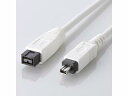 発売日：2009年9月上旬● FireWireケーブル（9ピン-4ピン）ケーブル端子の一方がFireWire800（IEEE1394b端子）に対応したFirewireケーブルです。FireWire800に対応したIEEE1394b（9ピン）端子を持つMacBookPro、iMacなどと、IEEE1394（4ピン）端子を持つデジタルビデオカメラなどとの接続に最適です。● 400Mbpsの高速伝送対応 最大転送速度400Mbps（理論値）の高速データ転送を実現できます。● 金メッキピン 端子部には金メッキピンを採用し、サビなどの経年劣化や接触抵抗を抑えることで、耐久性と安定性を高めています。 ● 安定した信号伝送を実現 ケーブル部分はツイストペアケーブルを二重シールドした外部ノイズの干渉を受けにくい構造なので、安定した信号伝送を実現します。 ● EU RoHS指令に準拠 EU RoHS指令とは電気・電子機器に関する特定有害物質の使用制限についてEU（欧州連合）が決めた指令です。鉛（Pb）、水銀（Hg）、カドミウム（Cd）、六価クロム（Cr6+）、ポリ臭化ビフェニール（PBB）、ポリ臭化ジフェニルエーテル（PBDE）の6種類の使用を制限するもので、2006年7月にEUで施行されました。 商品情報 コネクタ形状IEEE1394b（9ピン・オス）−IEEE1394（4ピン・オス） IE941WH　