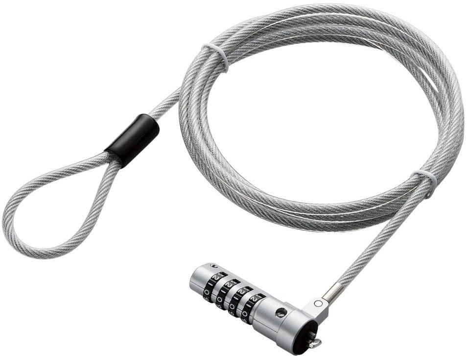 ELECOM エレコム セキュリティワイヤー/小型/首振り90度/ヘッド部360度回転 ESL-37I