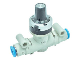 CKD ダイヤル付ニードルバルブ ニードル弁(禁油タイプ) DVL-N-08-H66-240