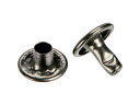 TRUSCO トラスコ中山 大カシメ スチール 黒ニッケルメッキ 9mm 足長11.5mm 30組入 (ブリスターパック入) P-THP-CBN11.5