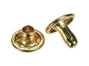 TRUSCO トラスコ中山 大カシメ スチール 真鍮メッキ 9mm 足長11.5mm 30組入 (ブリスターパック入) P-THP-CB11.5