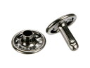 TRUSCO トラスコ中山 特大カシメ スチール 黒ニッケルメッキ 13mm 20組入 (ブリスターパック入) P-THP-TCBN