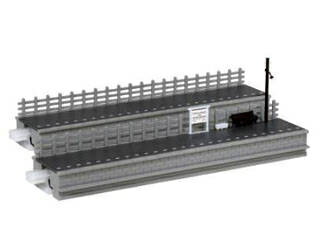 KATO カトー ローカル線の対向式ホーム(2本入) 23-133