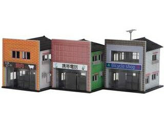 GREENMAX グリーンマックス 着色済み 商店セットA（3棟入り） 2586