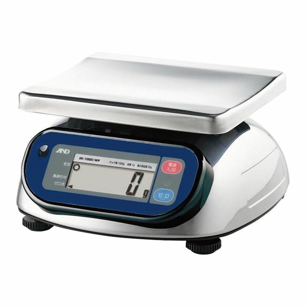 A&D エー・アンド・デイ 防塵防水デジタルはかり(検定付) ひょう量20kg SK20KIWP