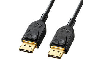 KC-DP1410X5●DisplayPortに対応したパソコンとディスプレイとを接続するDisplayPortケーブルです。●DisplayPort規格Ver.1.4対応です。HBR3採用により総帯域幅最大32.4 Gbpsをサポートすることで、最大8K/60Hzや4K/120Hzの高解像度表示が可能です。●明暗の差をよりダイナミックに表現できる「High Dynamic Range(ハイ・ダイナミック・レンジ)」に対応しています。●Display Stream Compression (DSC) 対応です。映像圧縮技術のDSC1.2規格に対応しています。●1本のケーブルで画像+音声の伝送が可能です。最大32チャンネル、1536 kHz/24bit までのオーディオストリームに対応しています。※音声信号の入出力は機器のオプション機能になっていますので、対応した機器同士が必要です。●複数のディスプレイを数珠つなぎにしたり、ハブ経由で接続したり、簡単にマルチディスプレイ環境を構築できます。●コンテンツ不正コピーを防止するHDCP2.2/1.4に対応しています。●下位規格との互換性があるので、DisplayPortVer1.3/1.2/1.1/1.0などの環境でも使用できます。●ツイストペアケーブルとドレンワイヤの1組ずつに、密閉型のアルミシールド処理を施し、外部ノイズから大切なデータを守るシールド付きツイストペアケーブルです。 ●サビにも強く、経年変化による信号劣化の心配が少ない金メッキ処理のコネクタシェルを使用しています。■カラー:ブラック ■ケーブル長:約1m ■ケーブル直径:約4.5mm ■コネクタ形状:DisplayPort オス - DisplayPort オス■線材規格:UL20276 34AWG■規格:DisplayPort Ver.1.4認証取得製品KCDP1410X5　