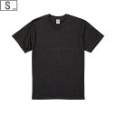 United Athle ユナイテッドアスレ 【ユニセックス】5.6オンス ハイクオリティー Tシャツ 【ヘザーブラック】【Sサイズ】 5001-01