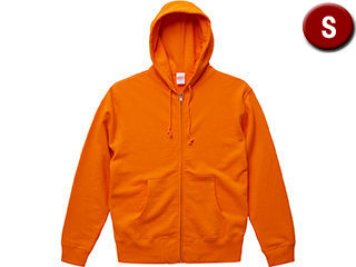 United Athle/ユナイテッドアスレ 10.0オンス スウェット フルジップ パーカ 裏パイル Sサイズ (オレンジ) 521301-64