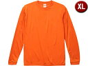 United Athle/ユナイテッドアスレ 4.7オンス ドライシルキータッチ ロングスリーブ Tシャツ XLサイズ (オレンジ)