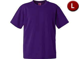 United Athle/ユナイテッドアスレ 4.1オンス ドライアスレチック Tシャツ Lサイズ (ディープパープル) 590001C-235