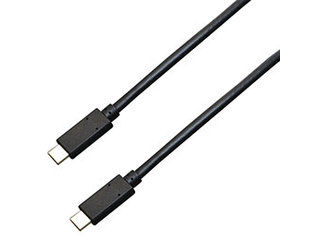 BAUT 【5個セット】BAUT Type-C/Type-CケーブルUSB3.1Gen2 3A 1mBK BUSCC3130100BX5