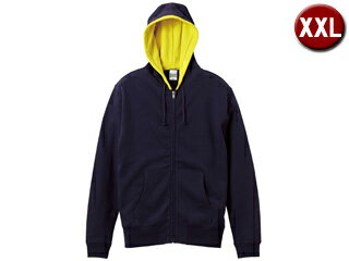 United Athle/ユナイテッドアスレ 10.0オンス スウェット フルジップ パーカ XXLサイズ (ネイビー/ブレージ) 521301X-4018