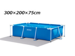 インテックス INTEX レクタングラーフレームプール 300x200x75cm 28272