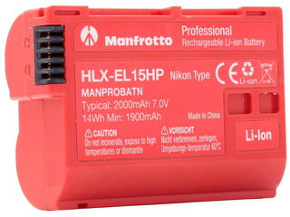 Manfrotto マンフロット 【互換品】 MANPROBATN　Pro バッテリー HLX-EL15HP