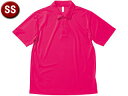 ボンマックス BONMAX 【男女兼用 Tシャツ】 ドライポロメッシュ ショッキングピンク SS(4)