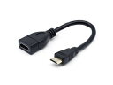 日本トラストテクノロジー JTT miniHDMIオス-HDMIメス変換ケーブル15cm JTMIHDM-HDF15(2)