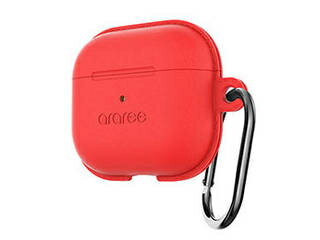 araree araree ソフトケース for AirPods (第3世代) POPS レッド AR22185AP3RD
