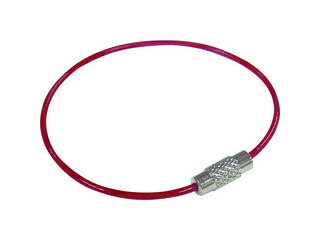 NISSA ニッサチェイン ビニコートキーワイヤー 赤 160mm 1PK=1個入り P-1754
